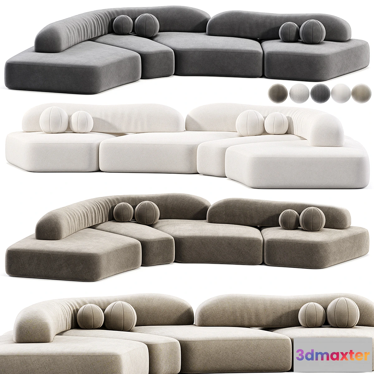 1354114 - On The Rocks Sofa 3D Max