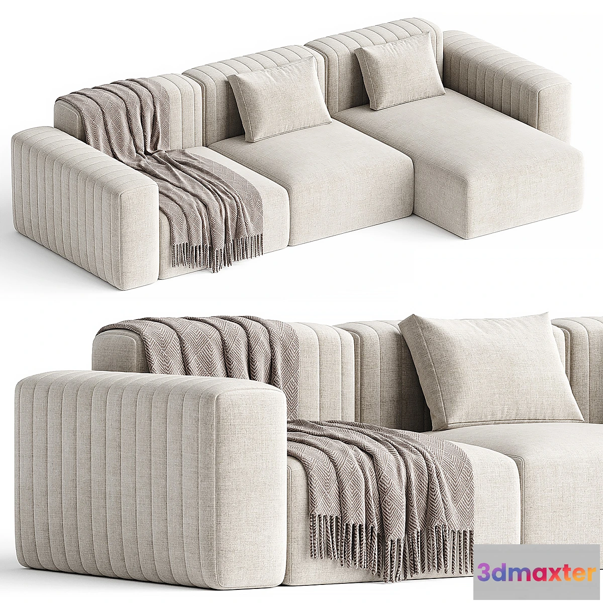 1354437 - RIF  Sofa with chaise longue By NORR11 - No.2 3D Max