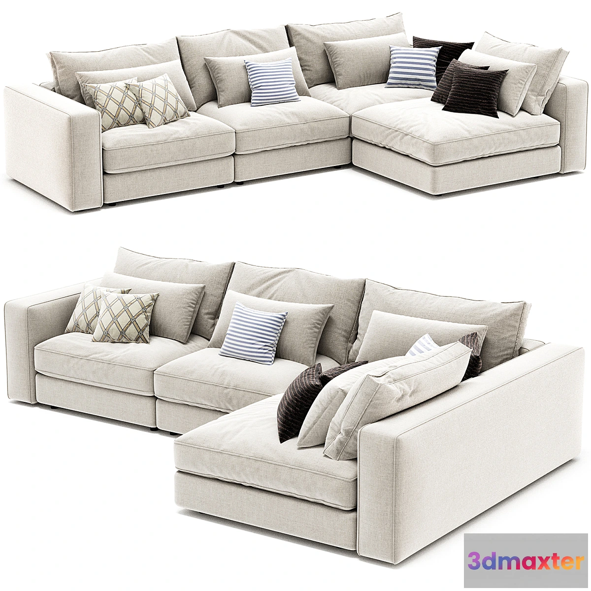 1355275 - Blanche Soho Sofa - No.2 3D Max
