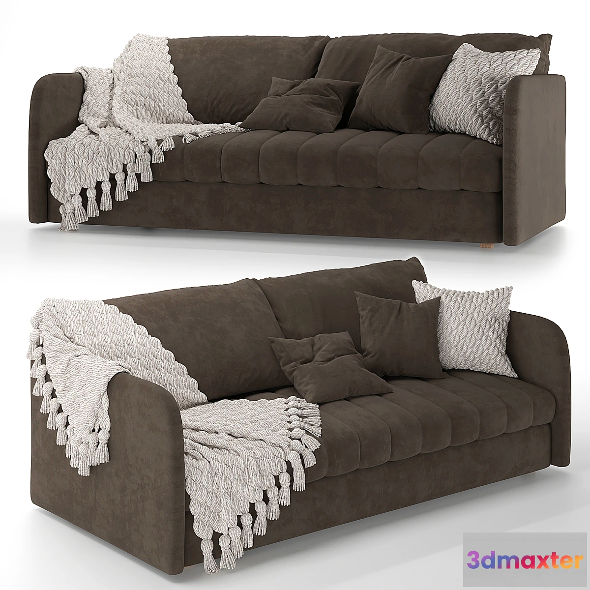 1355305 - STITCH SOFA Kara Mann knitted plaid 3D Max