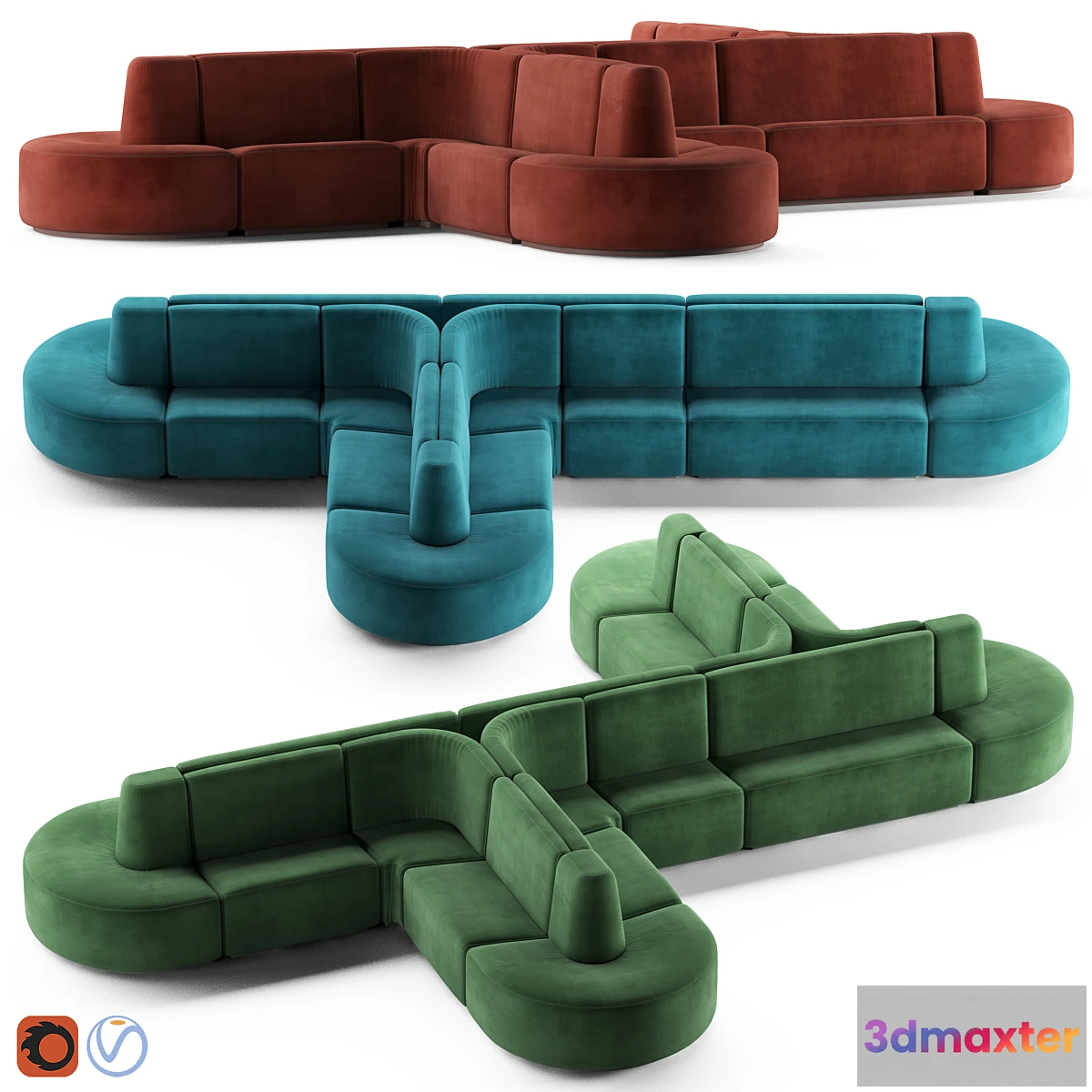 1357159 - HMD INTERIORS Bistro Sofa 3D Max