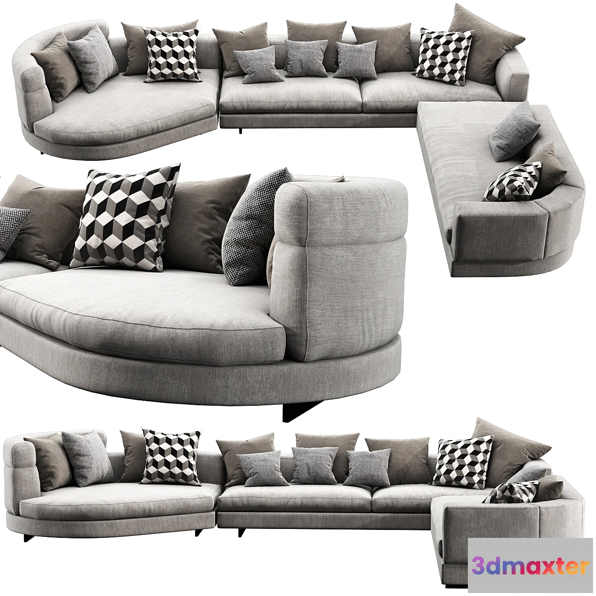 1357735 - Minotti Alexander Arrangement 03 - No.2 3D Max