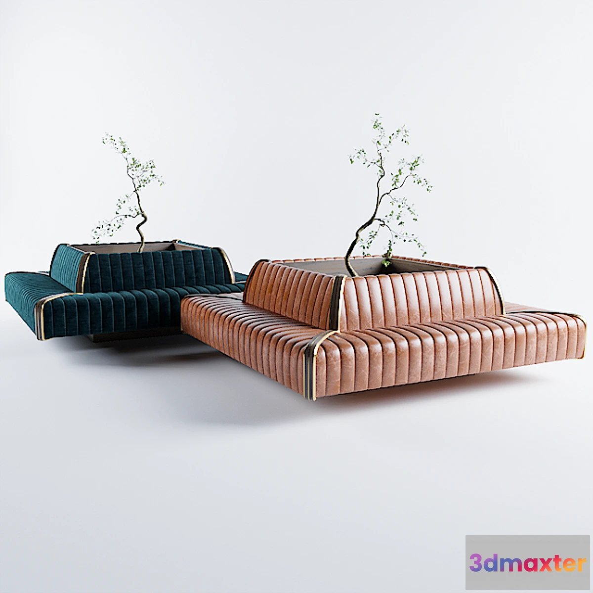 1357747 - Rectangular Sofa For Cafe & Restaurant - No.2 3D Max