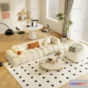 1363340 - Sofa 3D Model with Cream Color - Furniture 3DS Max - 016 3D Max