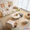 1369515 - Sofa 3D Model with Cream Color - Furniture 3DS Max - 106 3D Max
