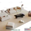 1369842 - Sofa 3D Model with Cream Color - Furniture 3DS Max - 111 3D Max