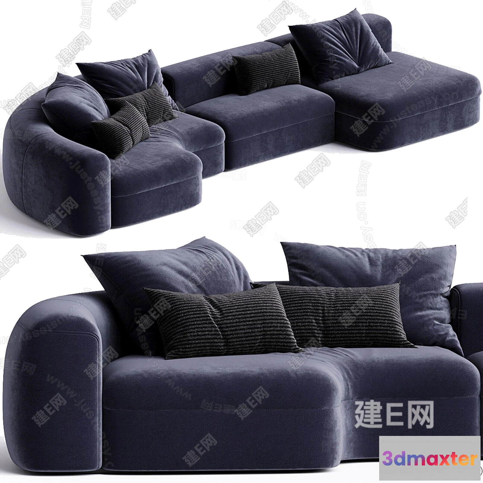 1376155 - Sofa 3D Models - 3D Furniture for Living Room - 3D Interior - 121 3D Max