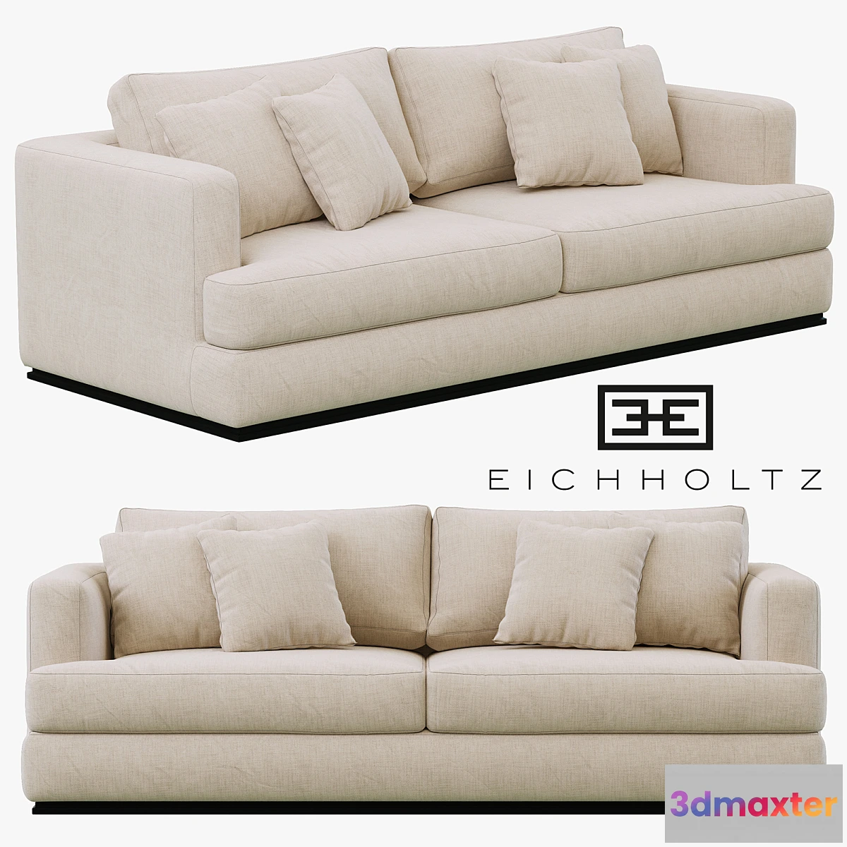 1393220 - Eichholtz Sofa Hallandale 3D Max