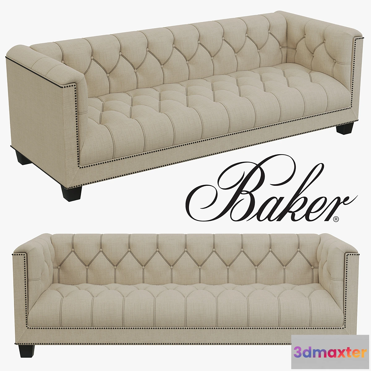 1393558 - Baker Paris Loveseat 3D Max