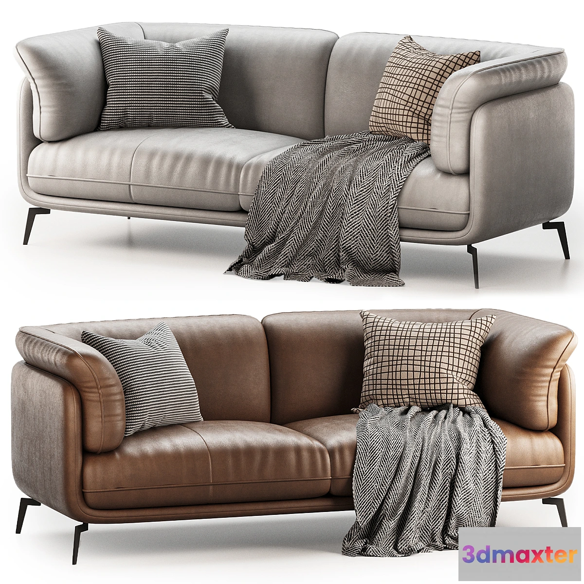 1394310 - Nico Modern Leather Sofa 3D Max