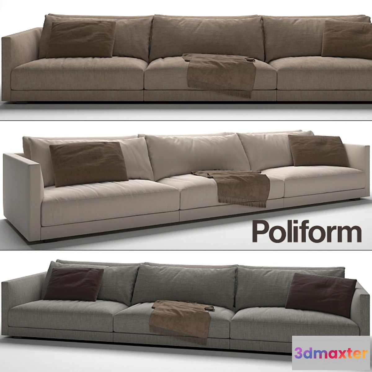 1394612 - Poliform Bristol Sofa 3D Max