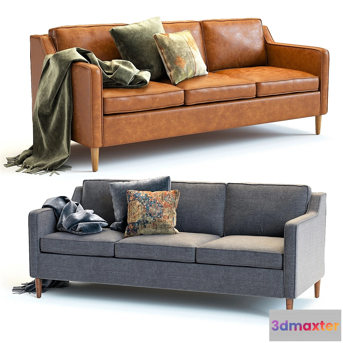 1395812 - West Elm Hamilton Sofa 3D Max