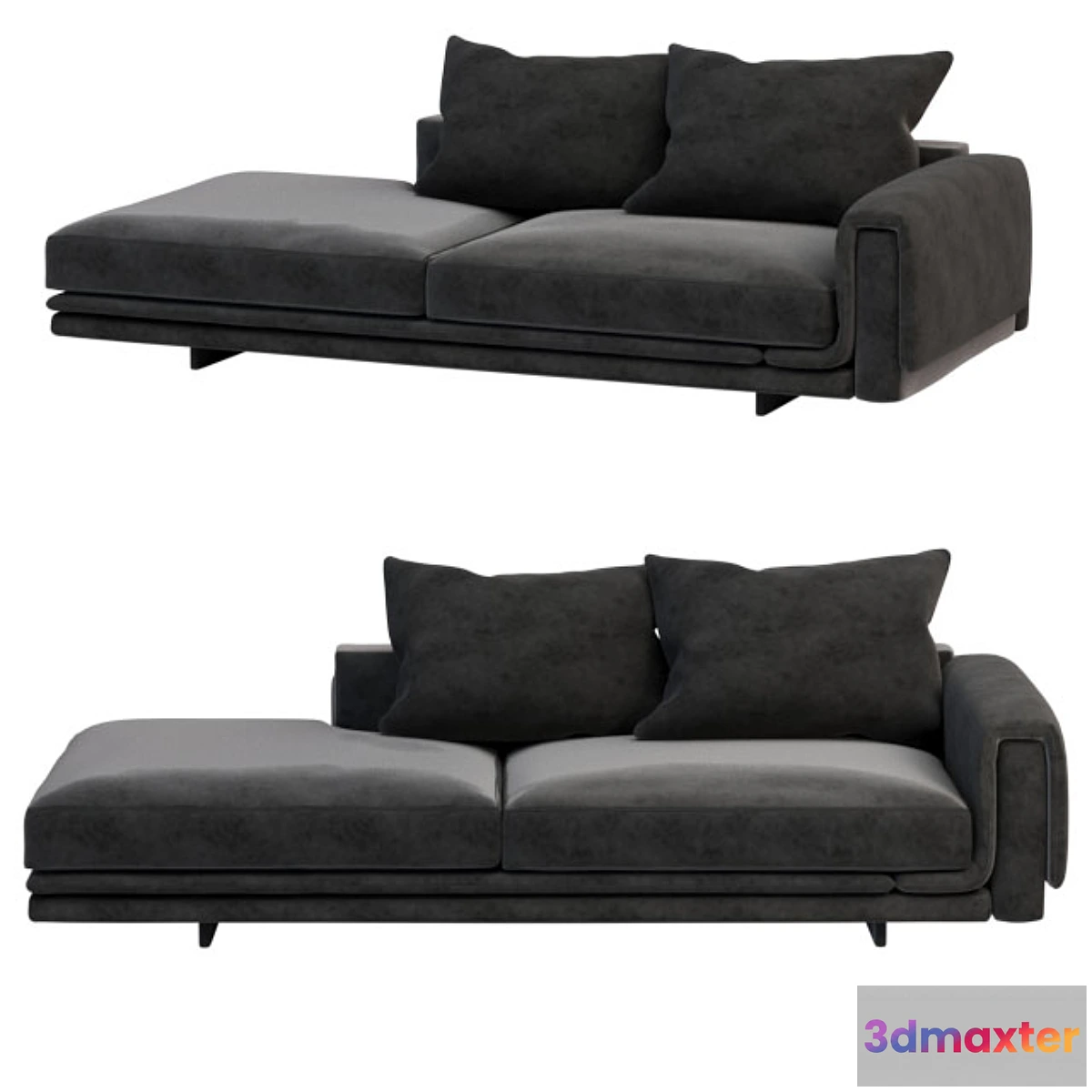 1396970 - Underline Sofa with chaise longue 3D Max