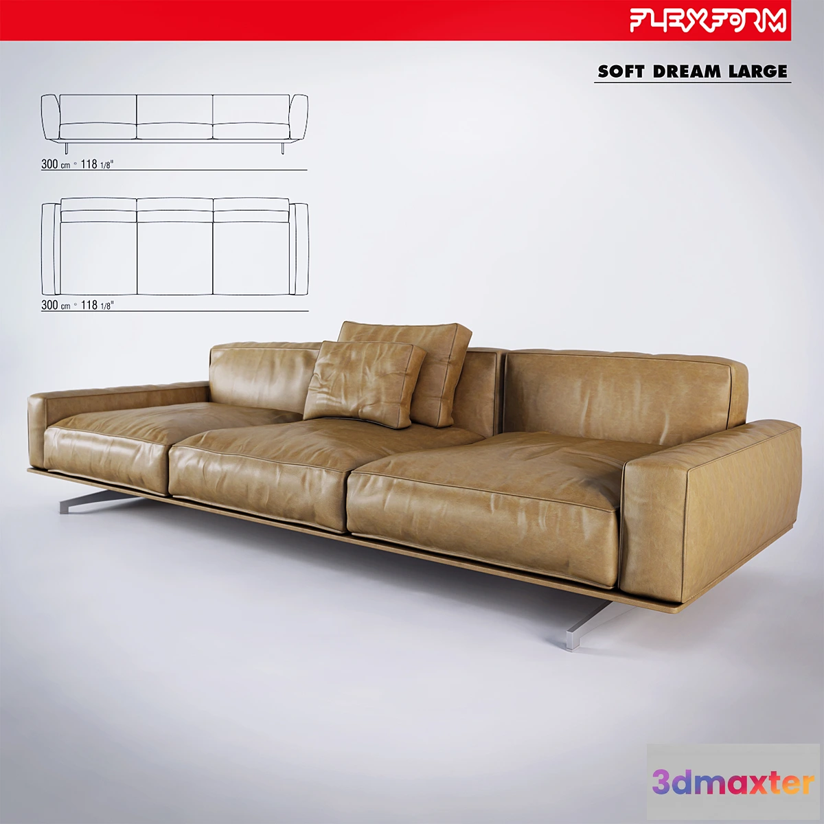 1399576 - Divan_Flexform_Soft_Dream_Large 3D Max