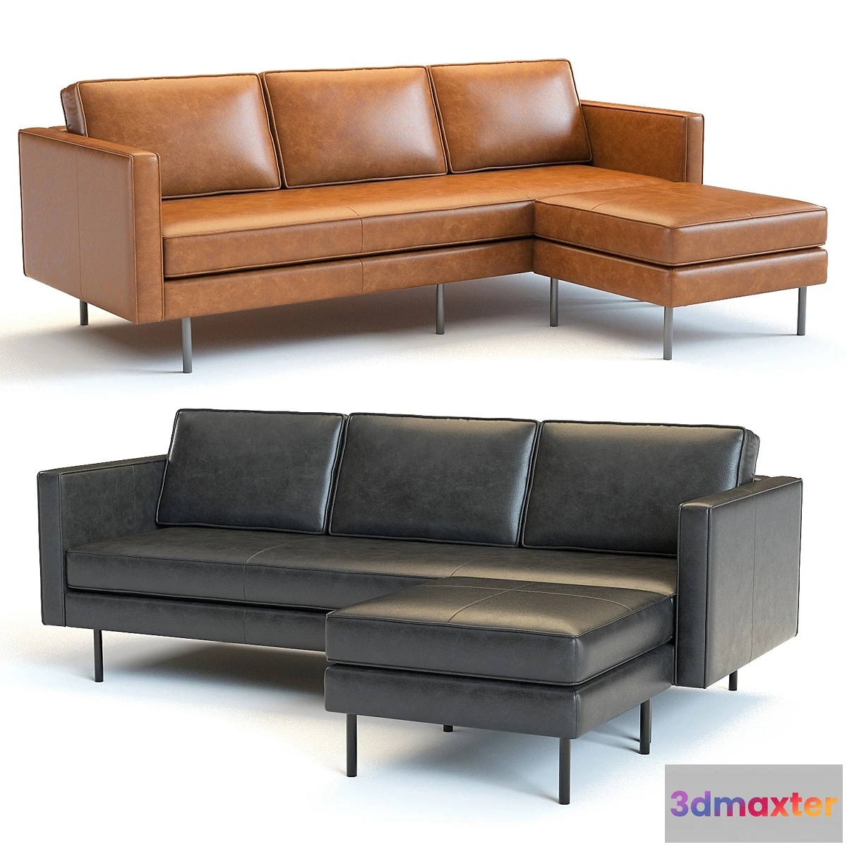 1399978 - West Elm Axel Corner Sofa 3D Max