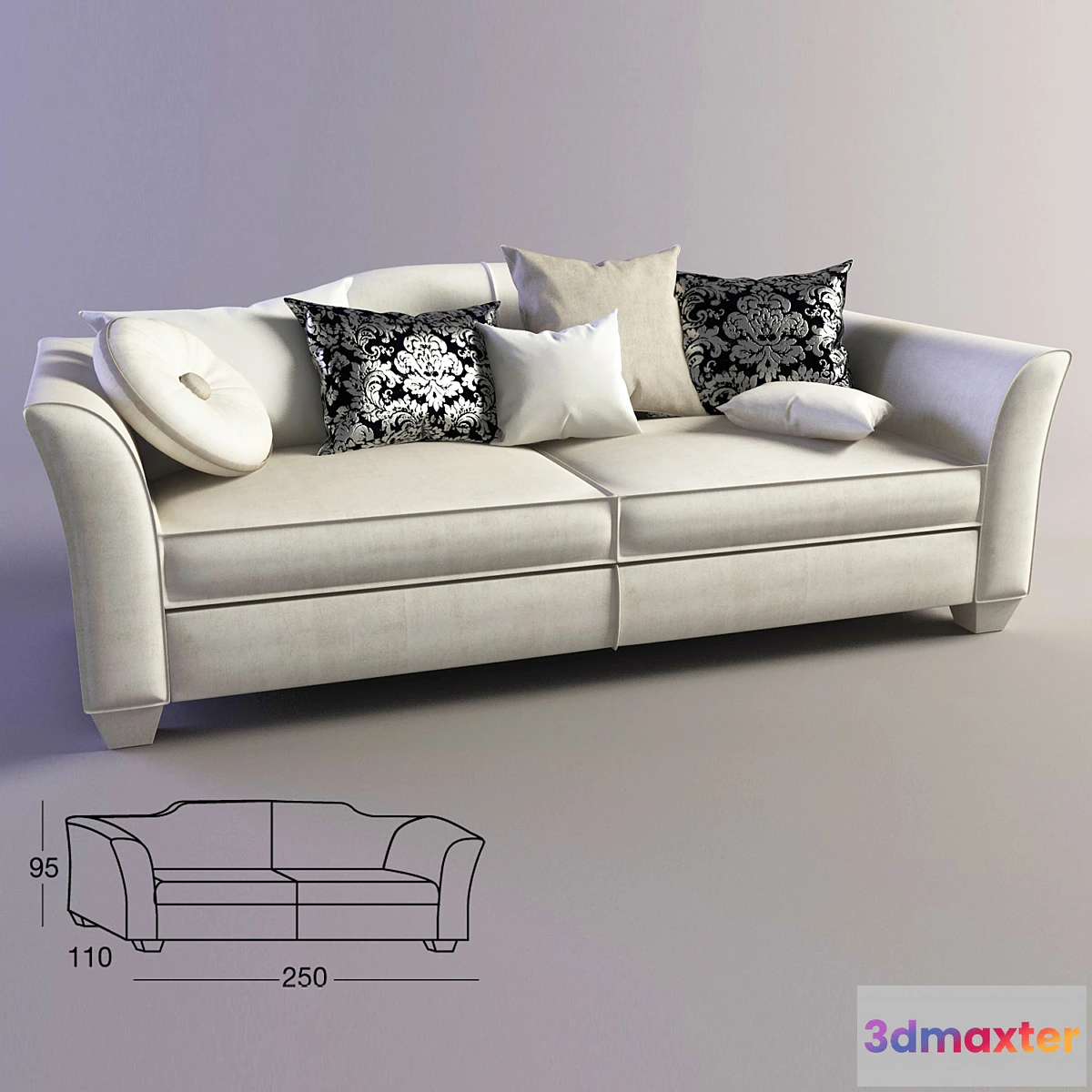 1400436 - Sofa DOLFI Daniel 3D Max