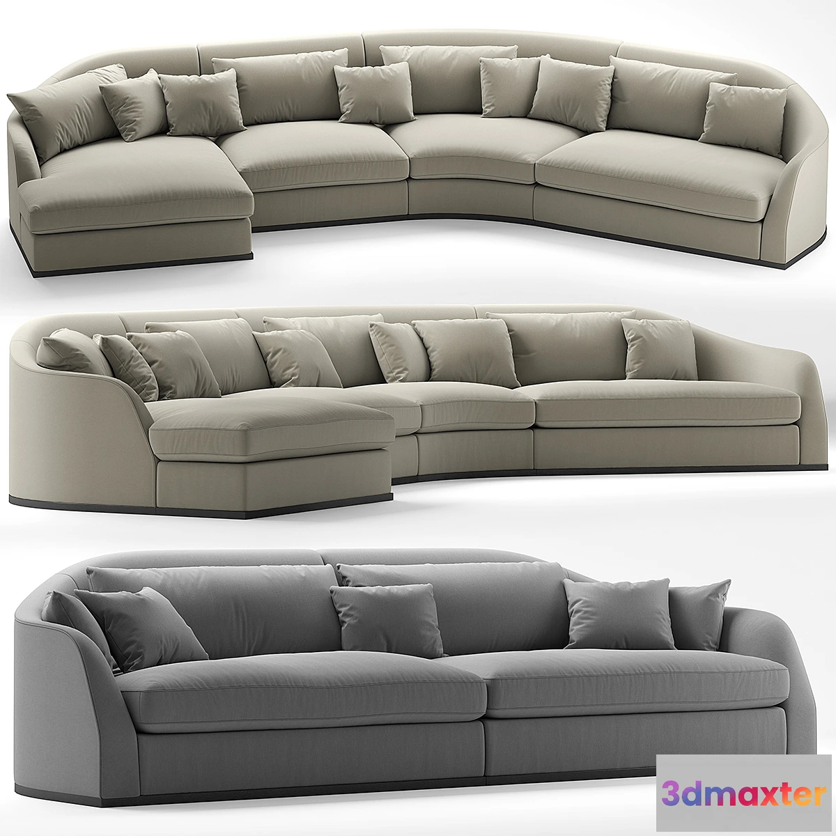1401360 - Sofa Flexform ALFRED 3D Max