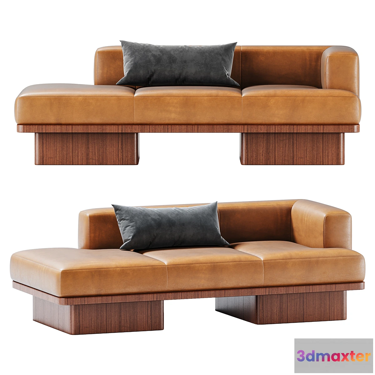 1401788 - SERAFIN LEATHER DAYBED 3D Max