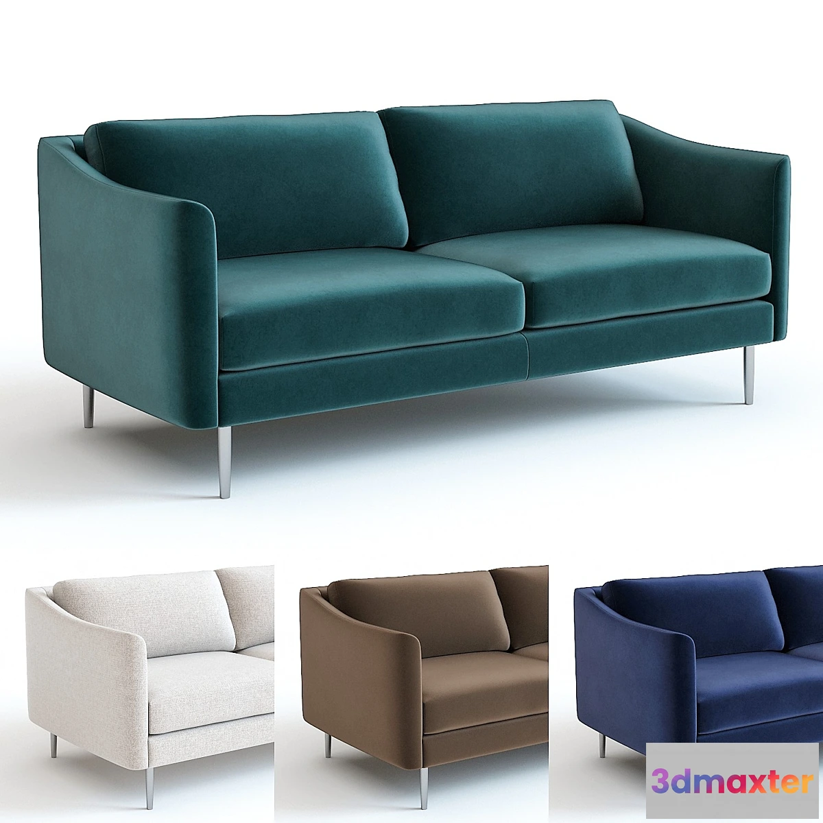 1403188 - West Elm Sloane Sofa 3D Max