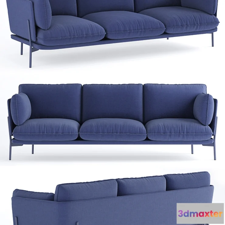 1405726 - Andtradition cloud 3 Seater sofa 3D Max