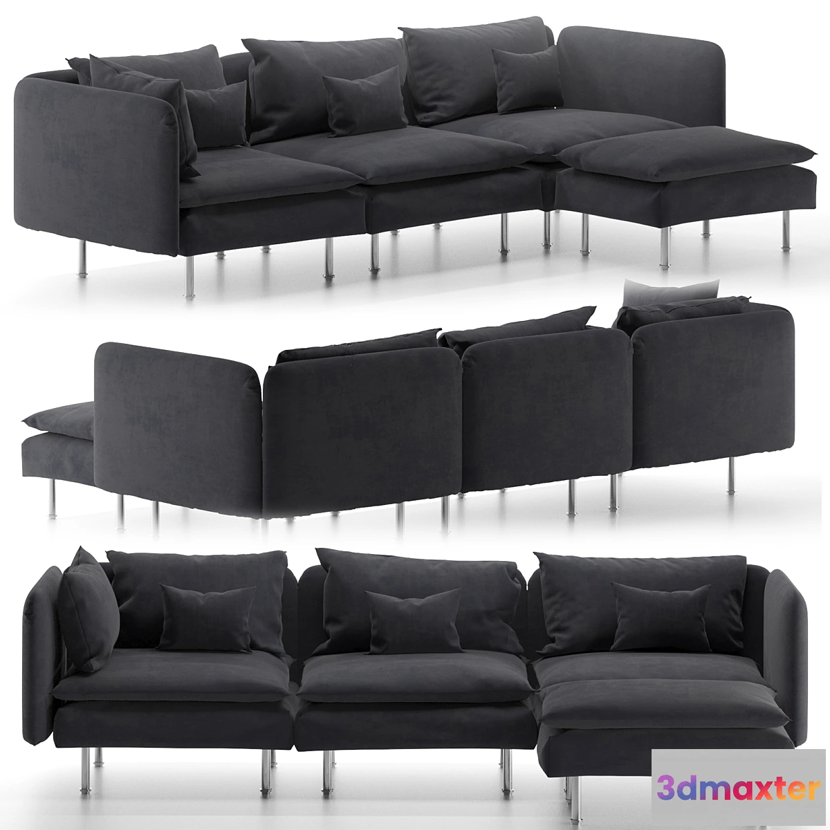 1406722 - Ikea SÖDERHAMN sectioan 4-seat 3D Max