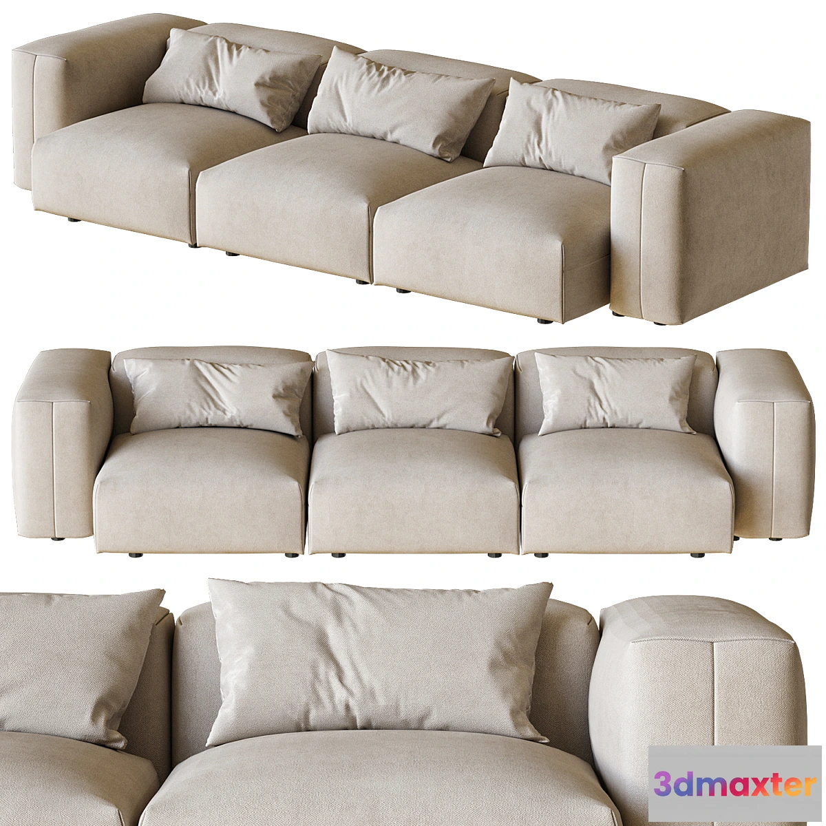 1407666 - Fiji Straight Sofa 3D Max