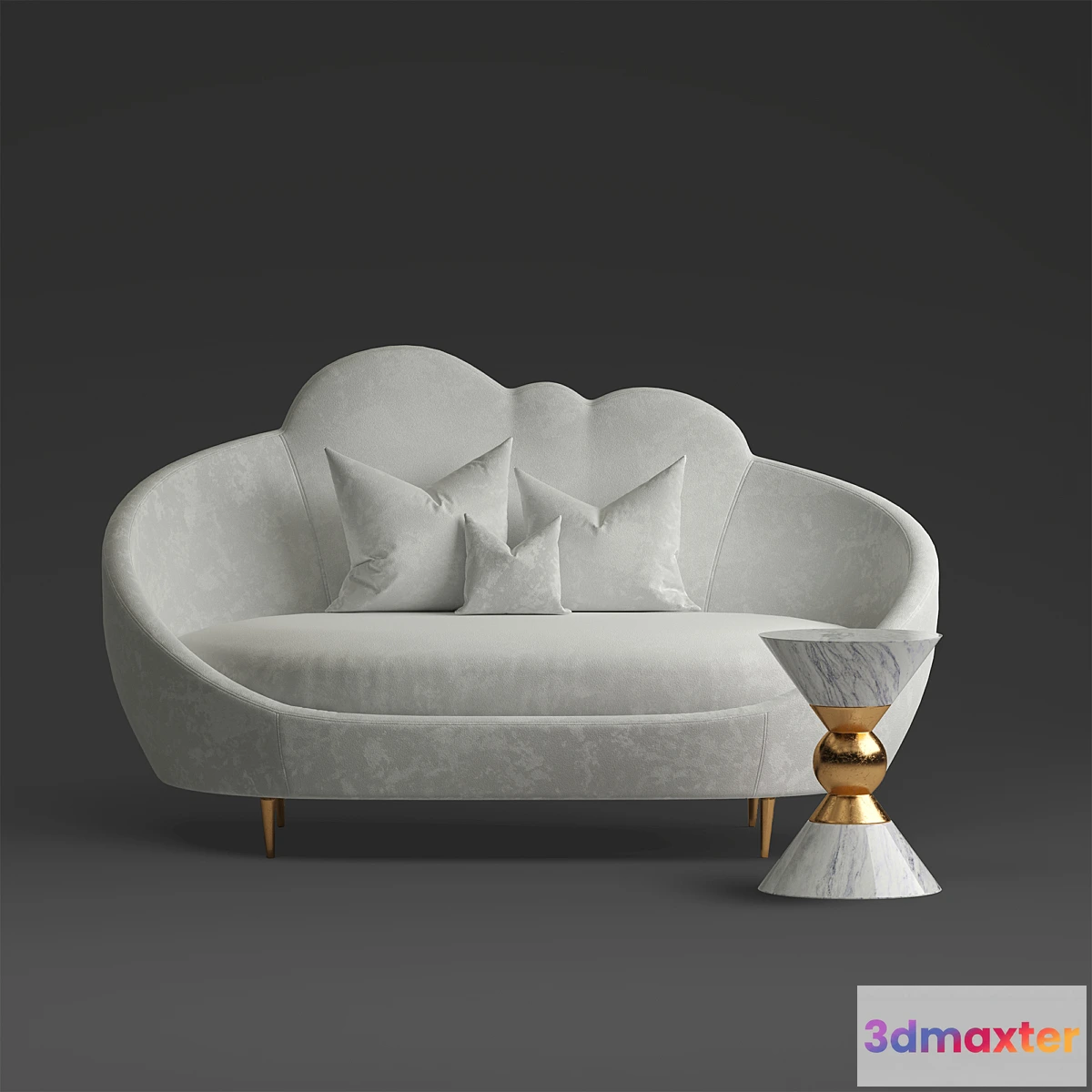 1407792 - Ether Settee Sofa 3D Max