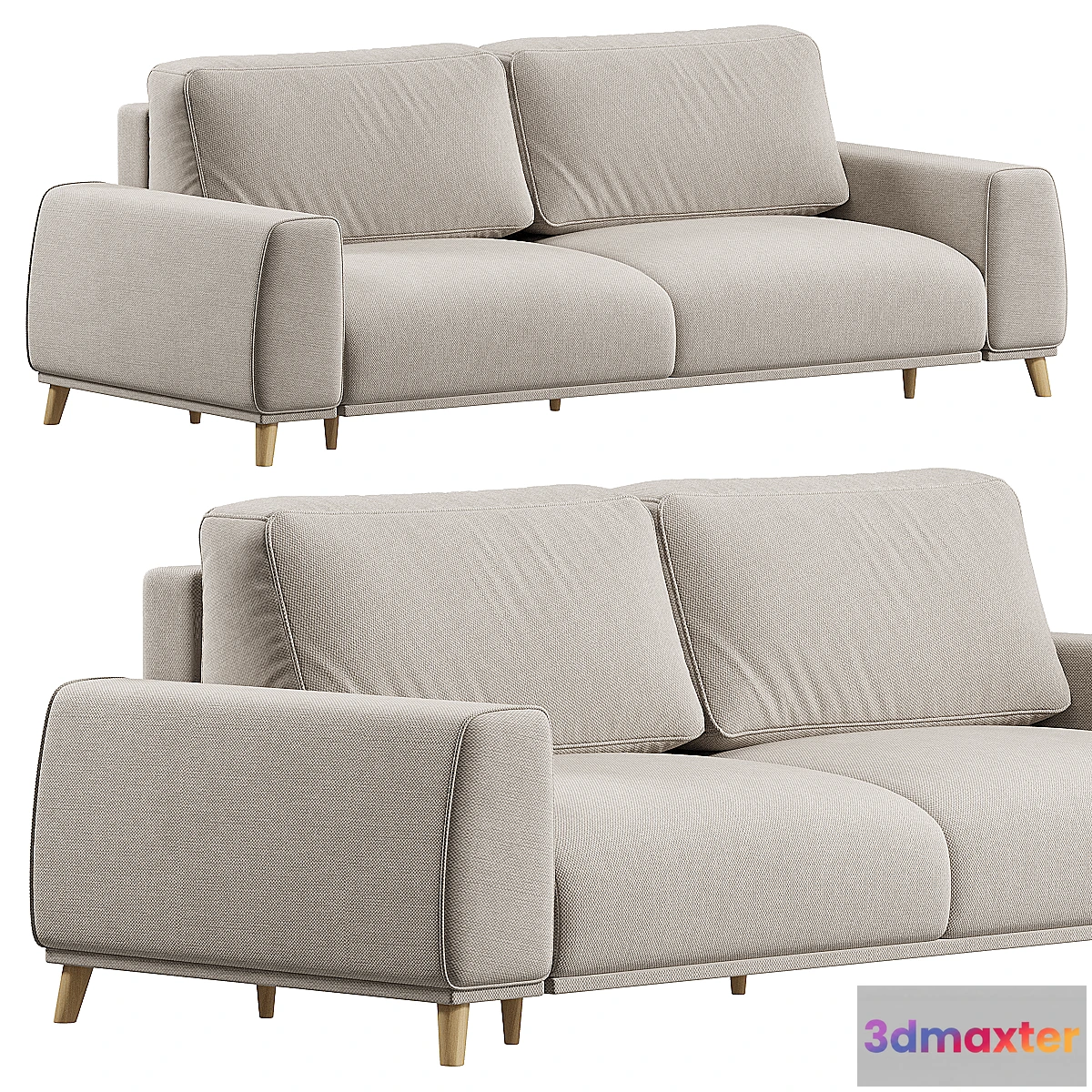 1407982 - Laronso Sofa Laronso Soft Latte 3D Max