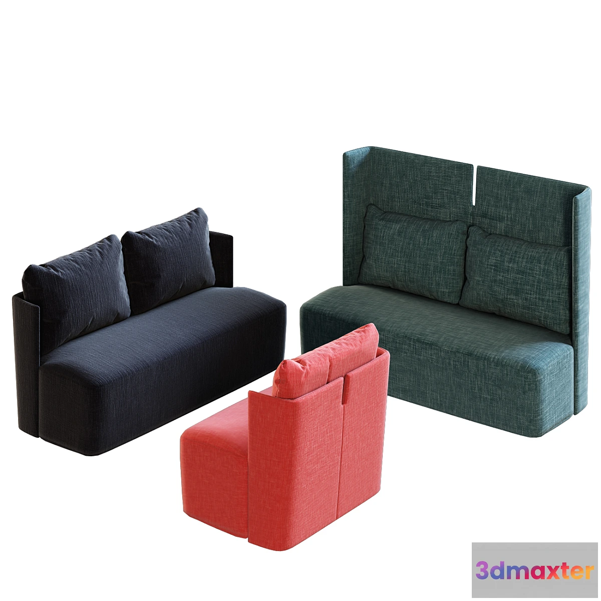 1409480 - Meridiani SOFAS KEETON FIT 3D Max