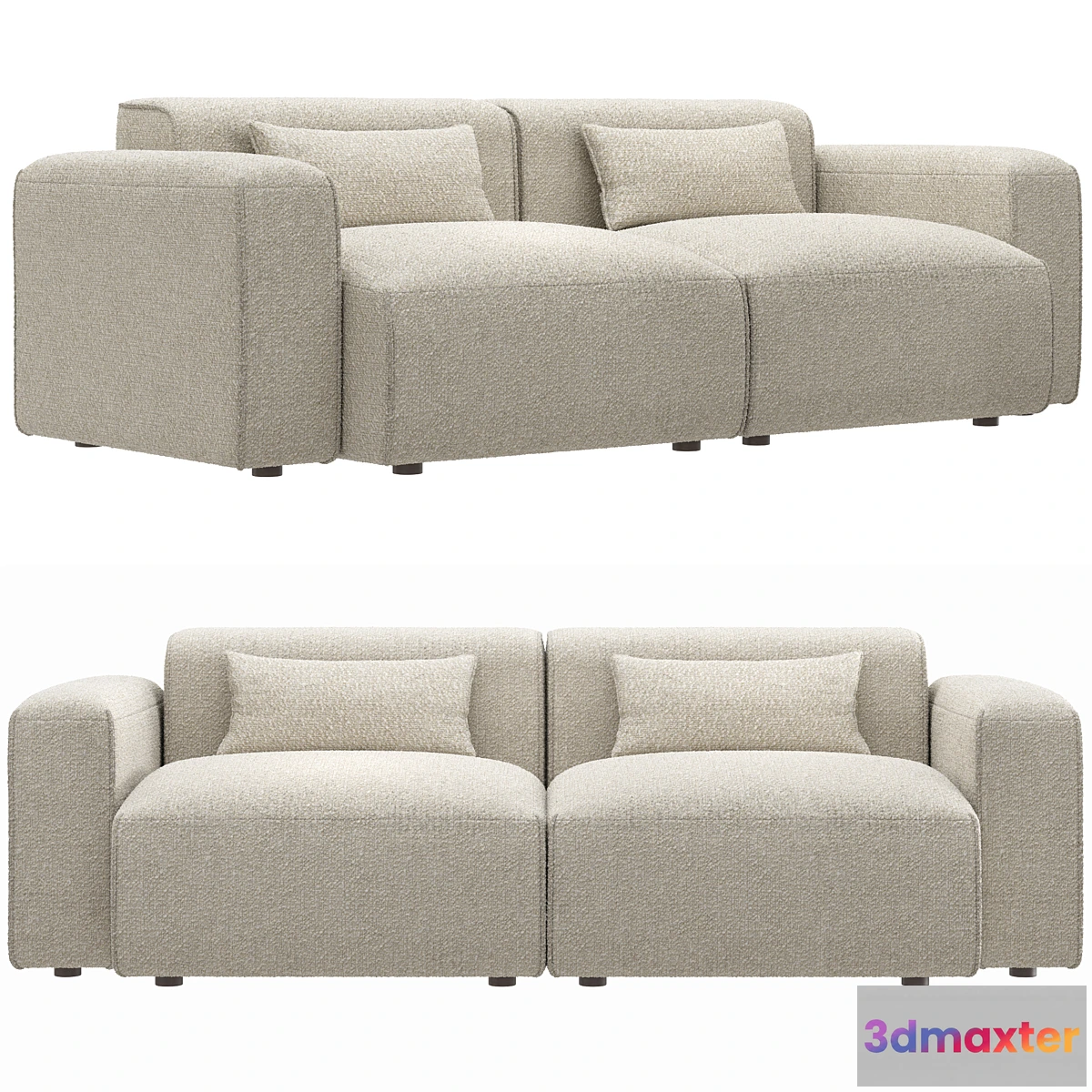 1410190 - Dantone Home Sofa Twain double 3D Max