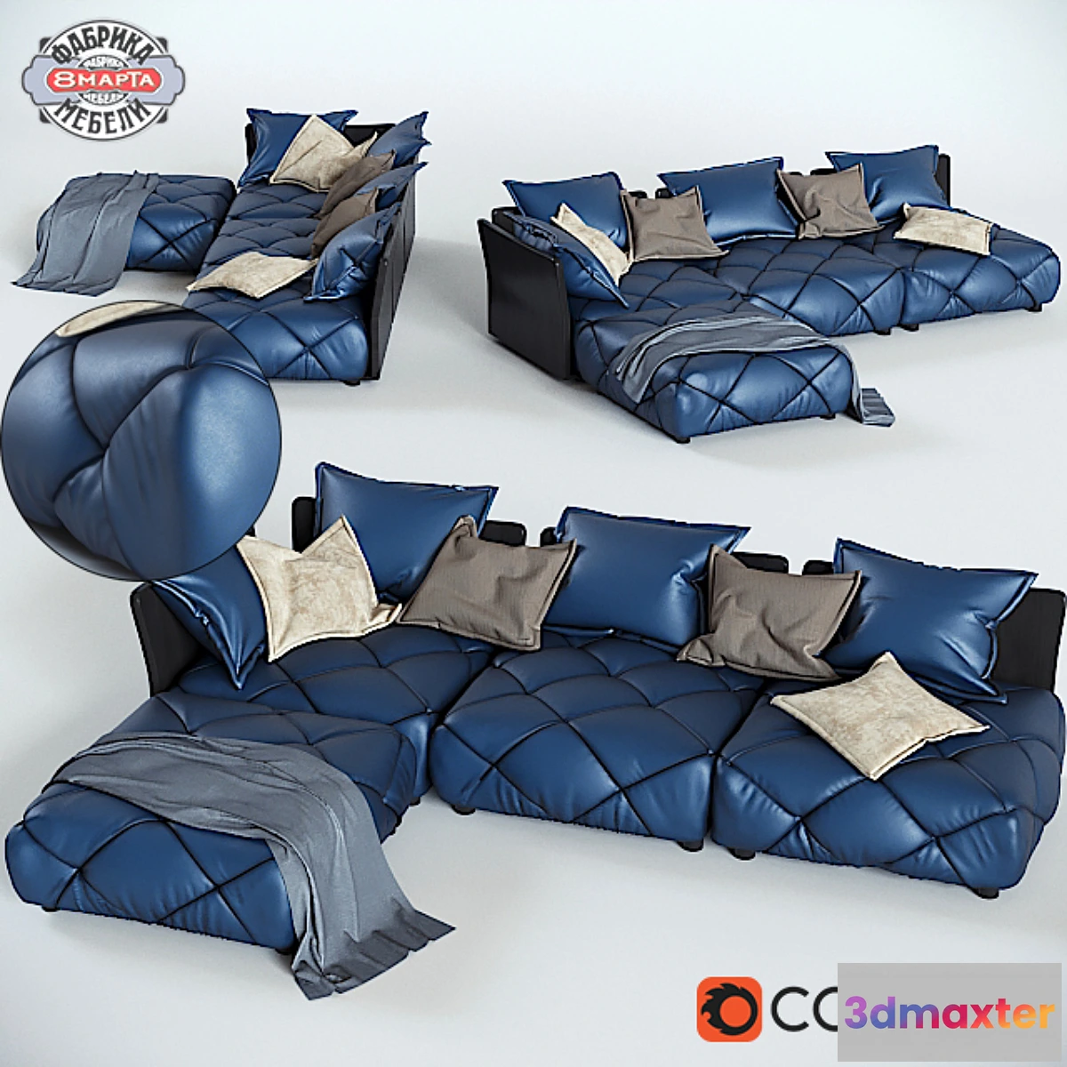 1410814 - Modular sofa Rimini 3D Max