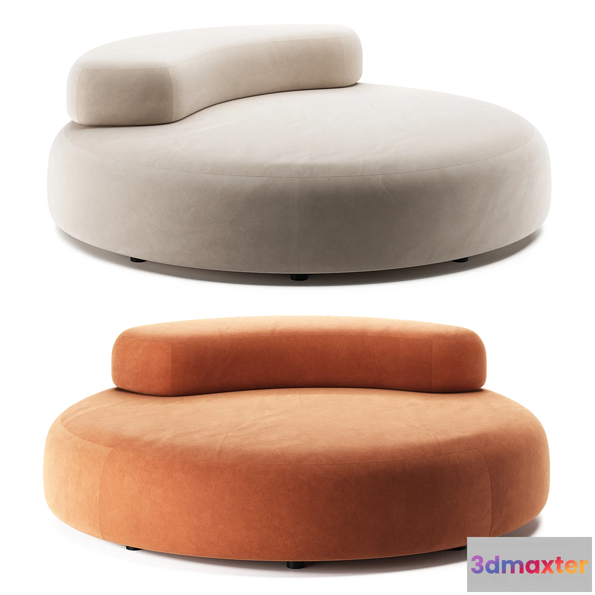 1411488 - BUBBLE ROCK  Sofa By Living Divani 3D Max