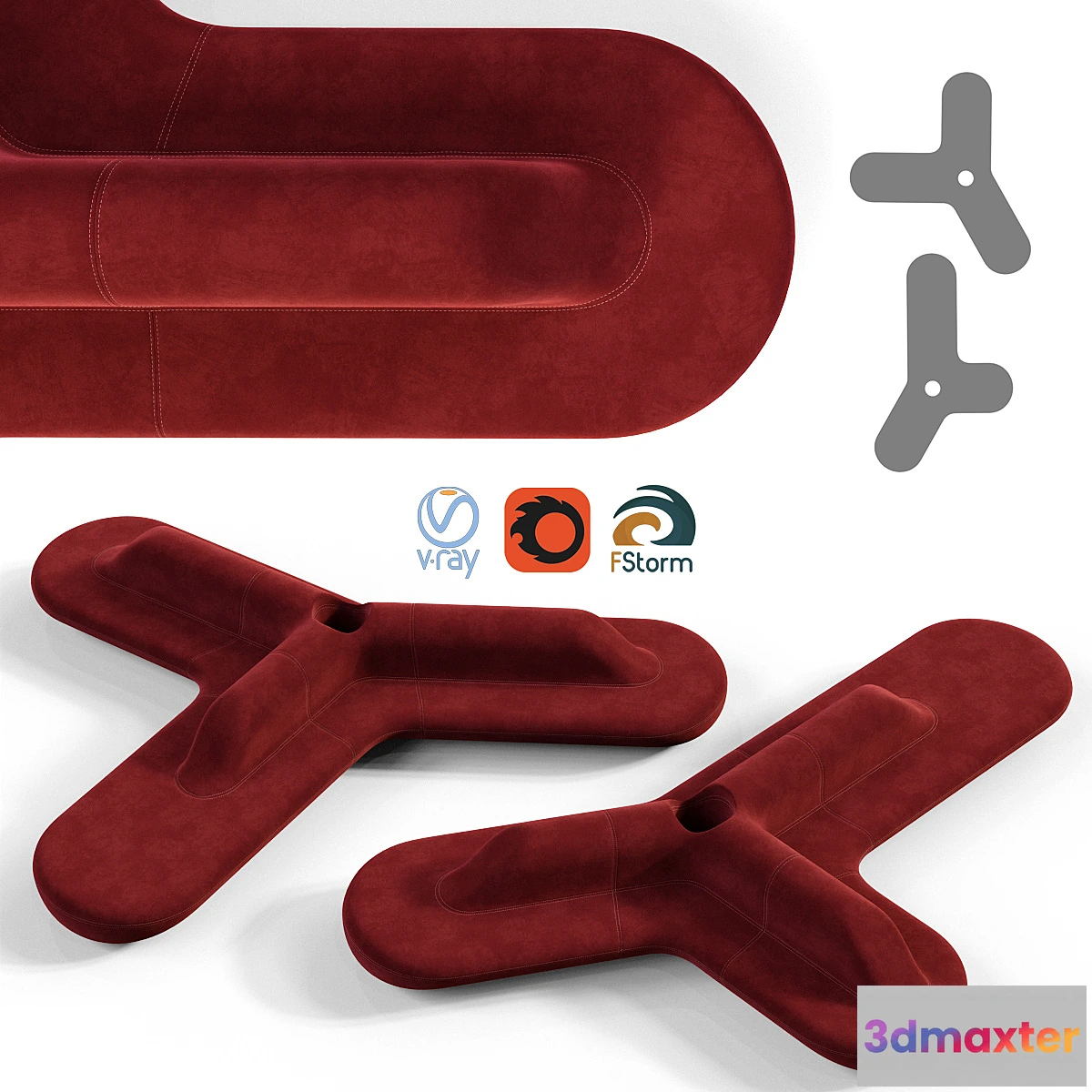 1412096 - Lobby Sofa SET 2 3D Max