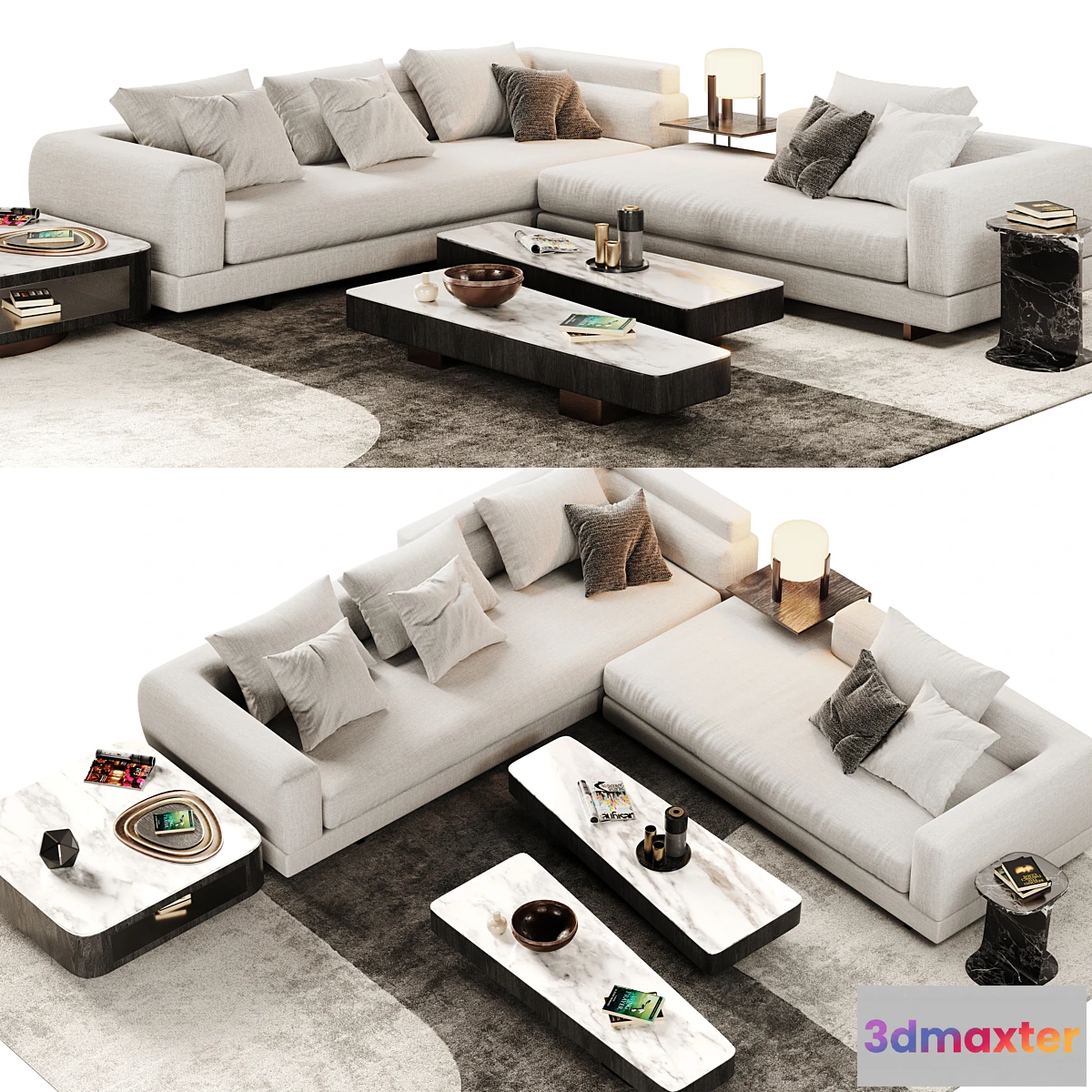 1413502 - Minotti Alexander Sofa Opcion A 3D Max