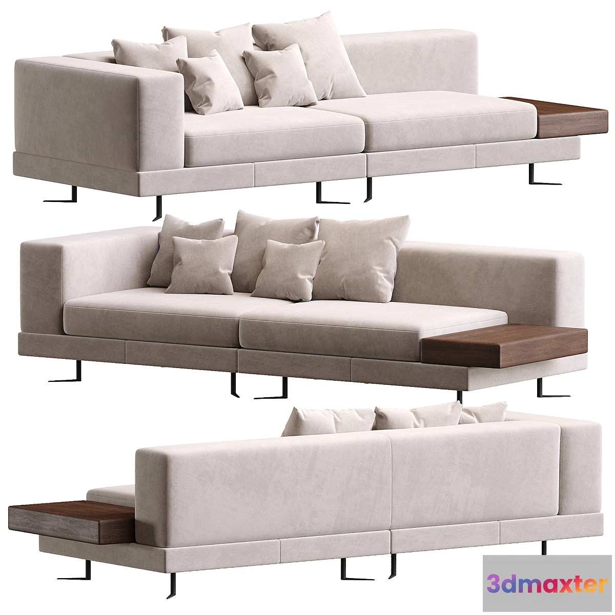 1414180 - White Saddle-Hide 3D Max