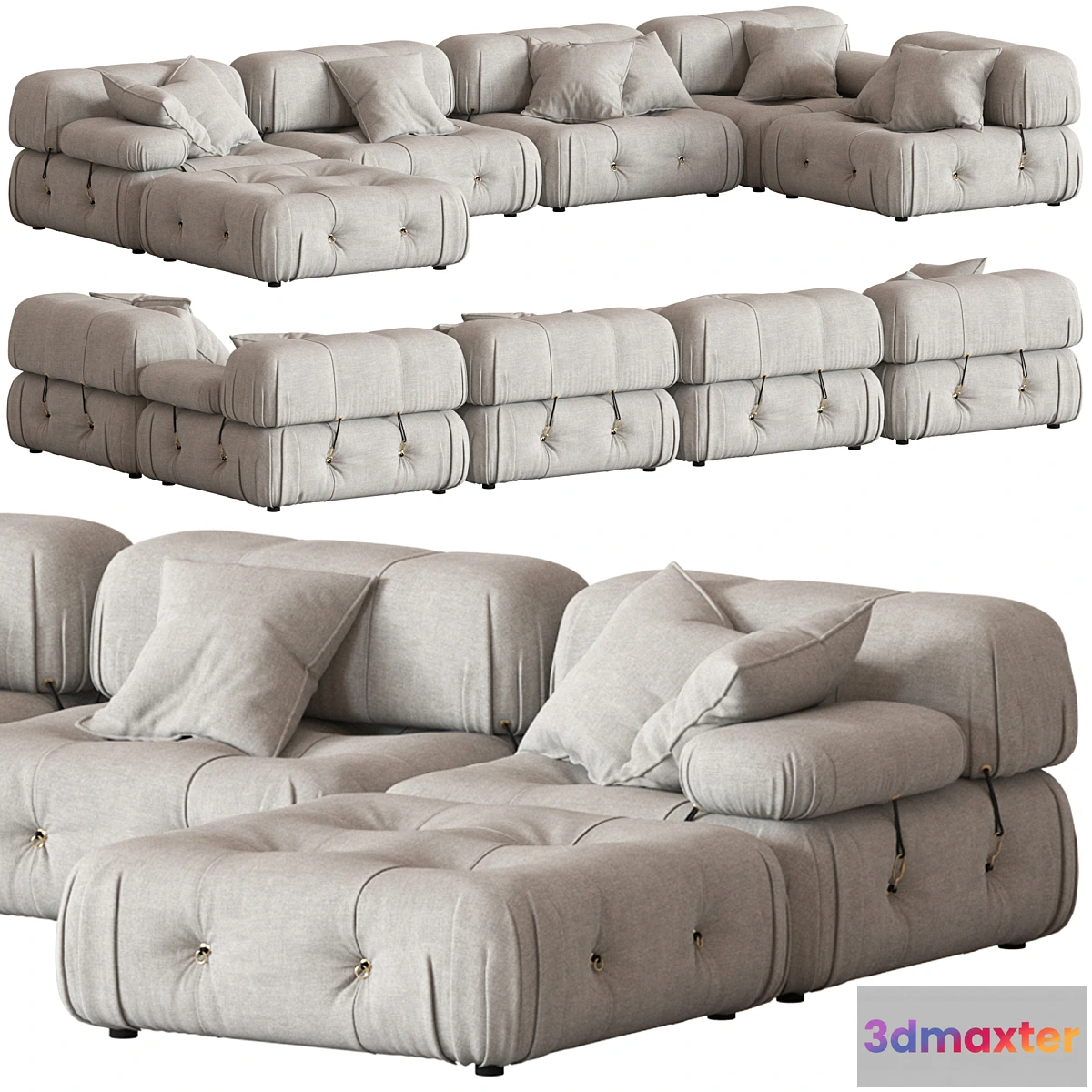 1415048 - B&B Italia Camaleonda Sofa2 3D Max