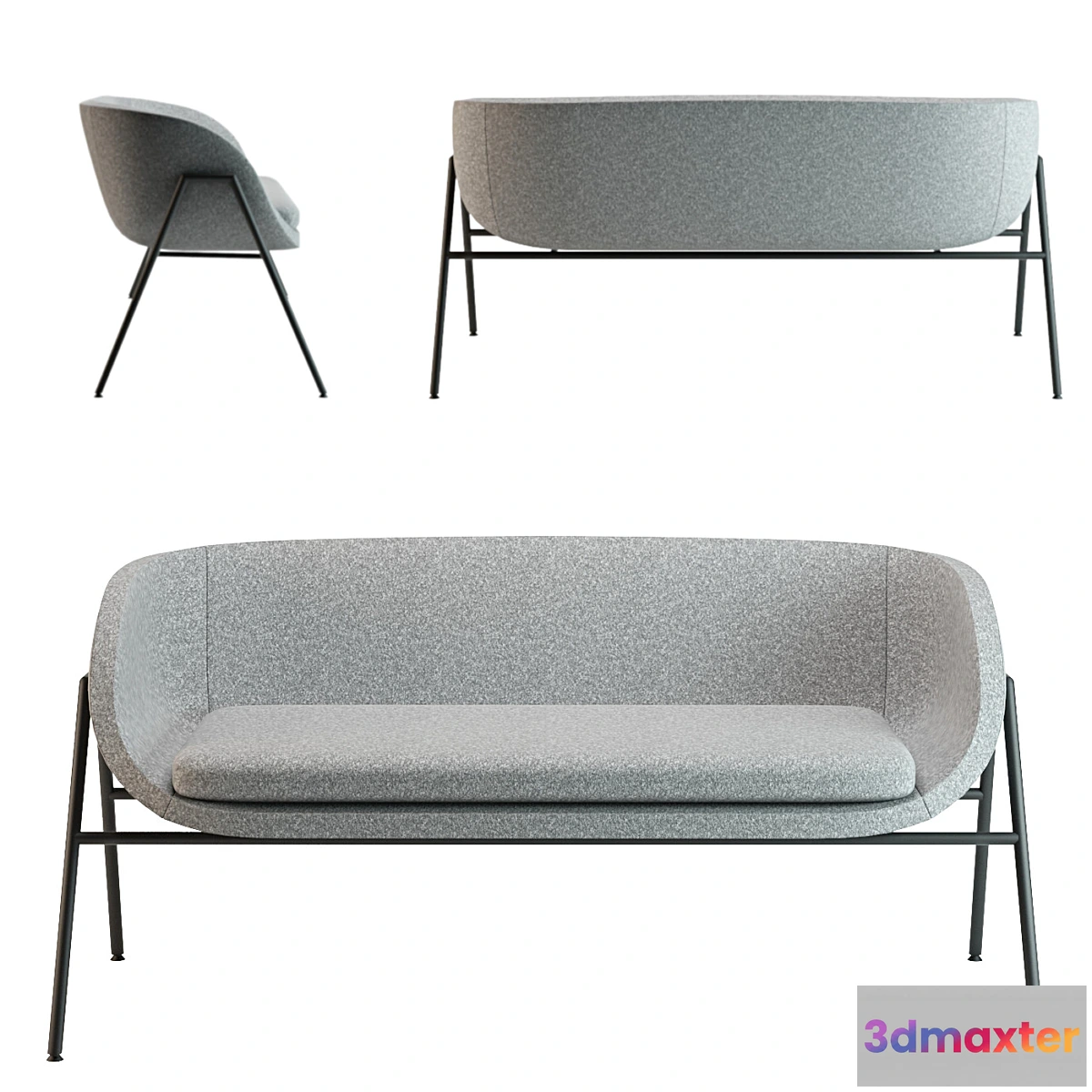 1415474 - Bolia Gala Sofa-bench 3D Max