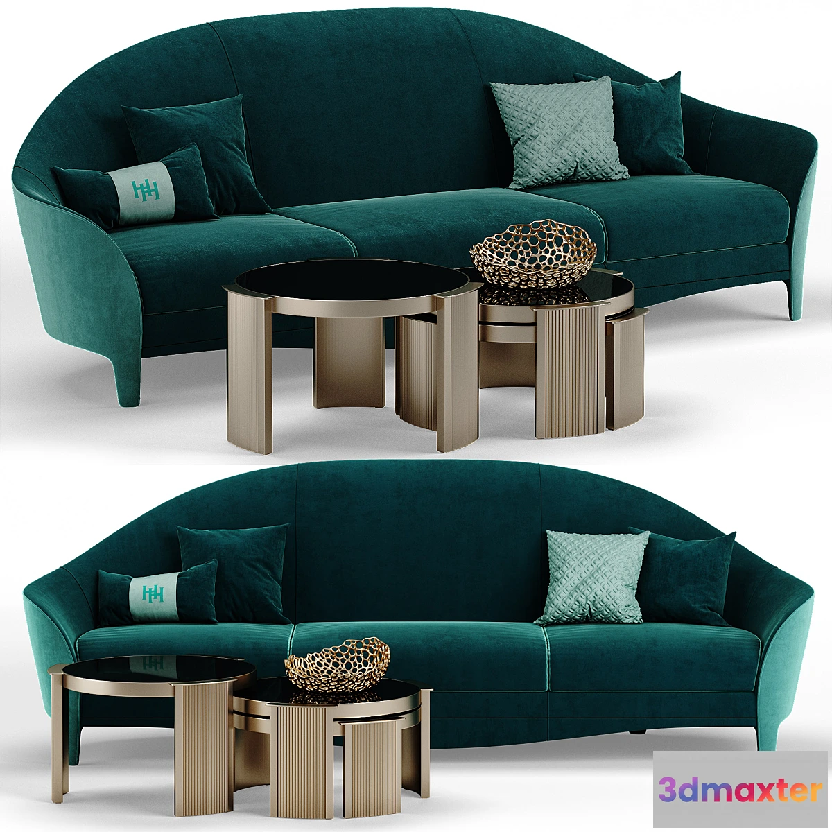 1415924 - Heritage Cortes sofa 3D Max