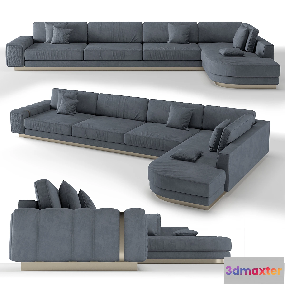 1415946 - Giorgio Collection Charisma sectional sofa 3D Max