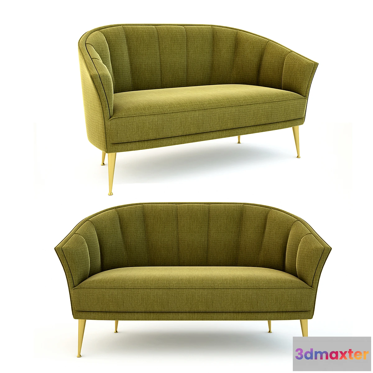 1416000 - Brabbu - Maya Sofa 2 Seat 3D Max
