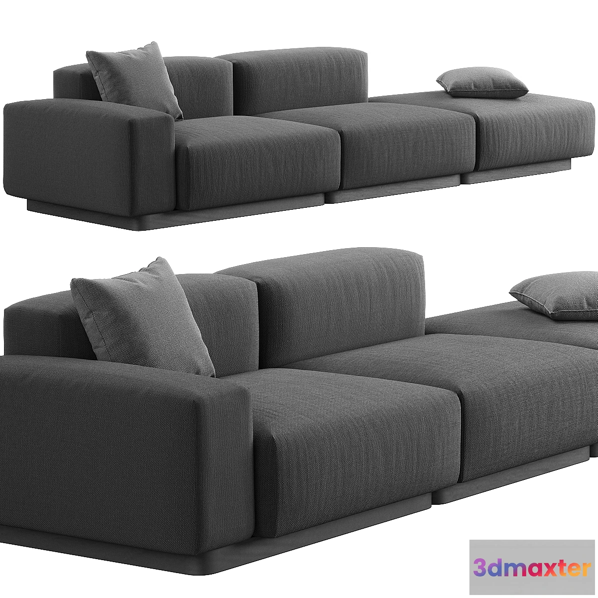 1416374 - 004 Soft Modular Sofa with platform by Vitra 3D Max