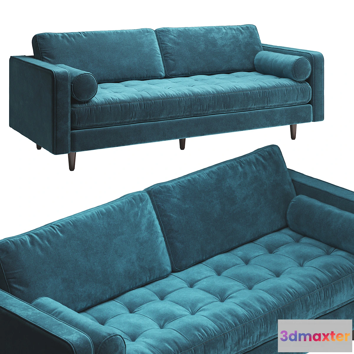 1416650 - Article Pacific Blue Sven Sofa 3D Max
