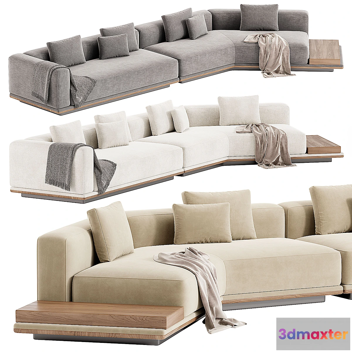 1417128 - Minotti Horizonte Sofa 3D Max