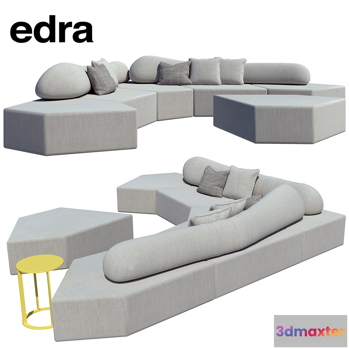 1418106 - edra sofa prodotti divani on-the-rocks 3D Max