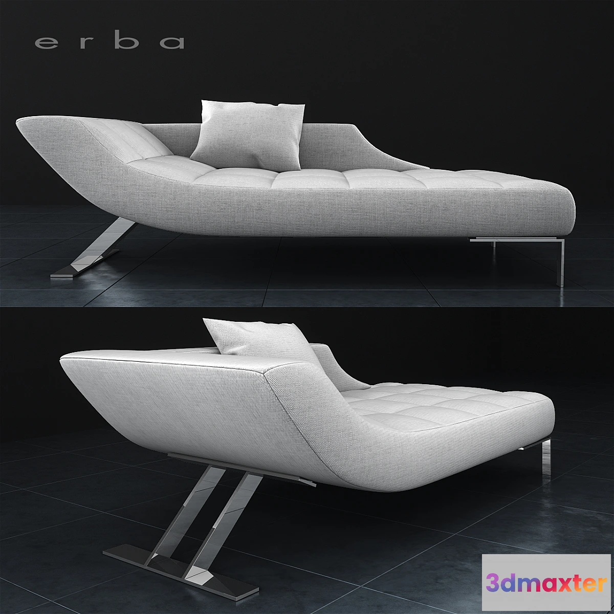 1418240 - Erba Italia  Viceversa Chaise longue  Couch 3D Max