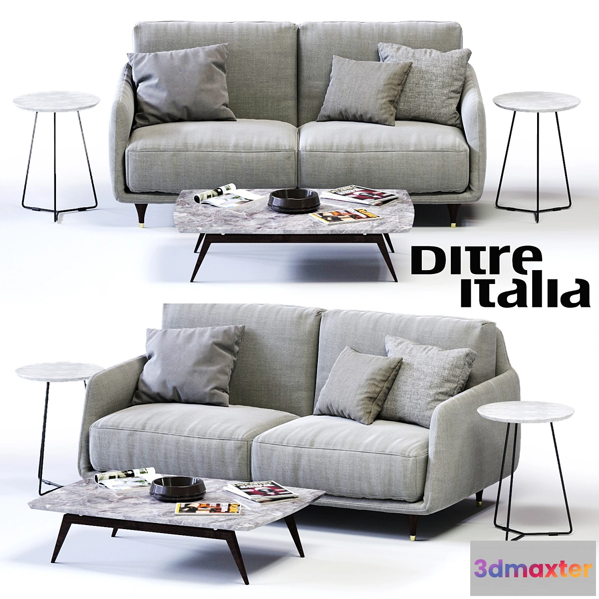 1418554 - Ditre Italia ELLIOT 2-er Sofa 3D Max