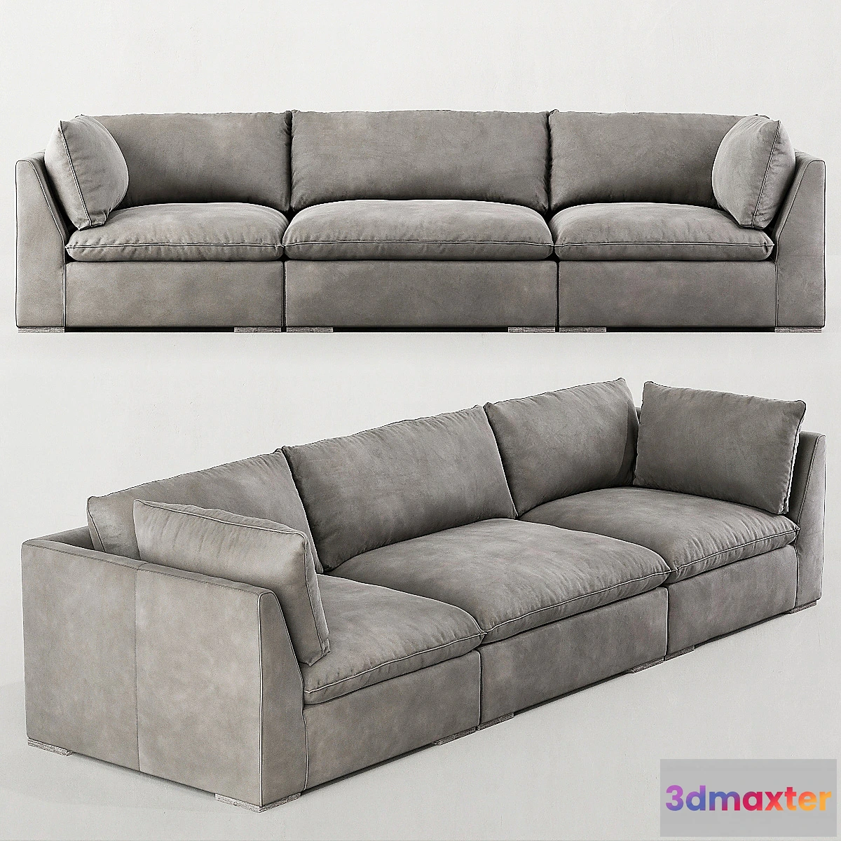 1419808 - RH _ COSTERA MODULAR LEATHER SOFA 3D Max