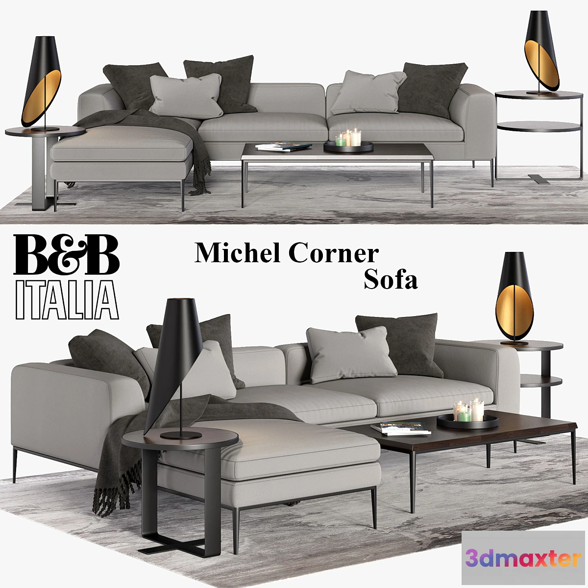 1420002 - Michel Corner Sofa 3D Max