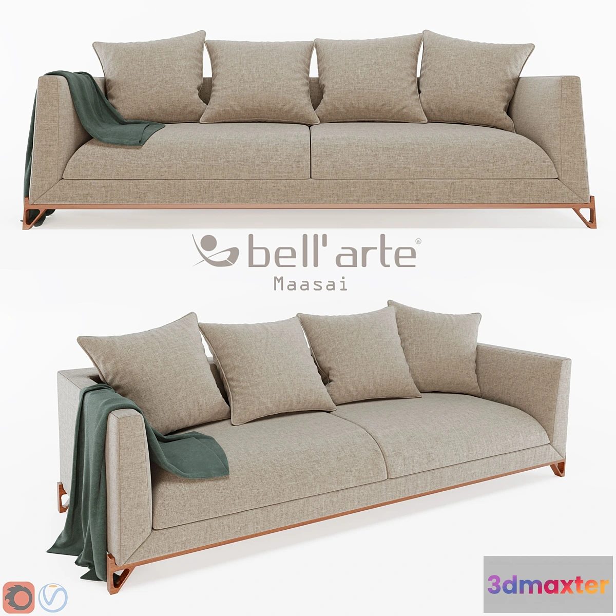 1420310 - Bell’Arte - Maasai Sofa 3D Max