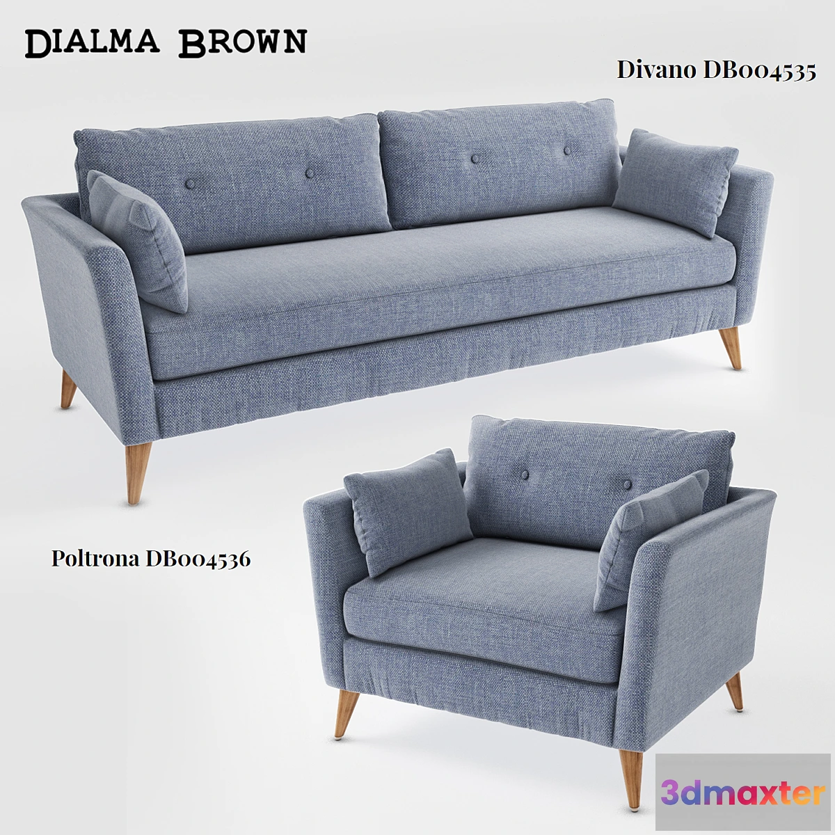 1421002 - Dialma Brown Divano-db004535 Poltrona-db004536 3D Max